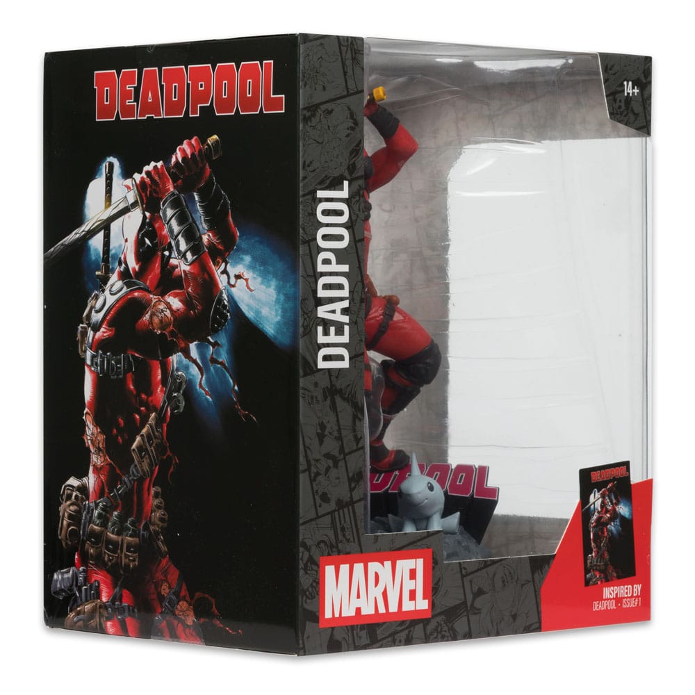 Emballage boîte-fenêtre de la statuette Deadpool McFarlane Toys