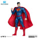 Figurine Superman The New 52 Gold Label de profil, montrant les détails de la cape