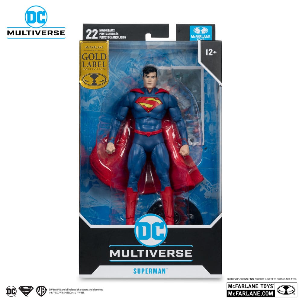 Boîte de la figurine Superman The New 52 Gold Label McFarlane Toys