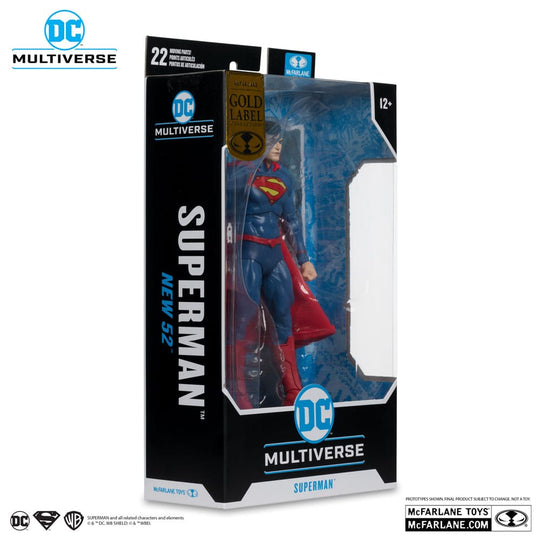 Figurine Superman The New 52 Gold Label en action