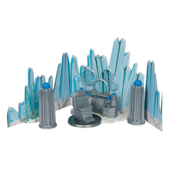 Détail des terminaux kryptoniens et cristaux du playset Forteresse de Solitude