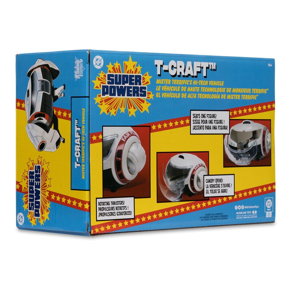Collection Super Powers DC Direct avec le T-Craft (image d'ensemble)
