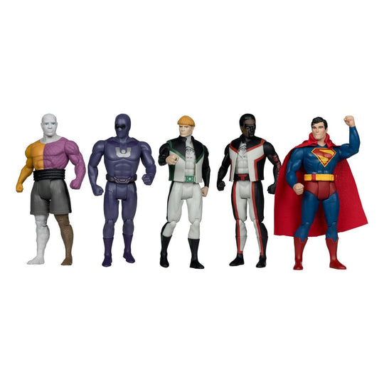 Pack de 3 figurines Superman (2025) Super Powers Gold Label, vue d'ensemble