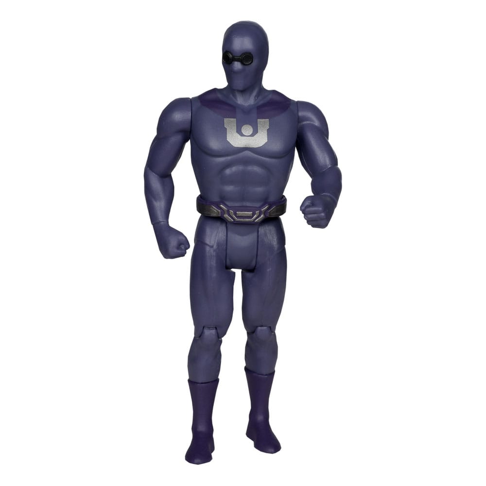 Vue arrière des figurines Superman, détails du cap