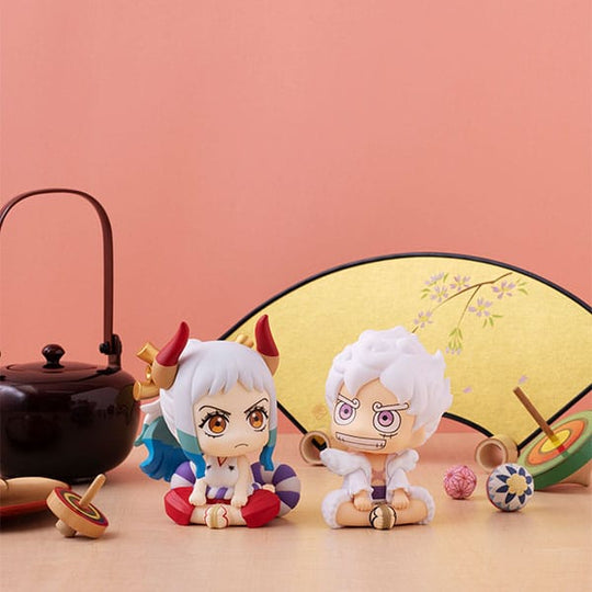 Emballage boîte-fenêtre de la figurine Luffy Gear 5 Look Up Megahouse