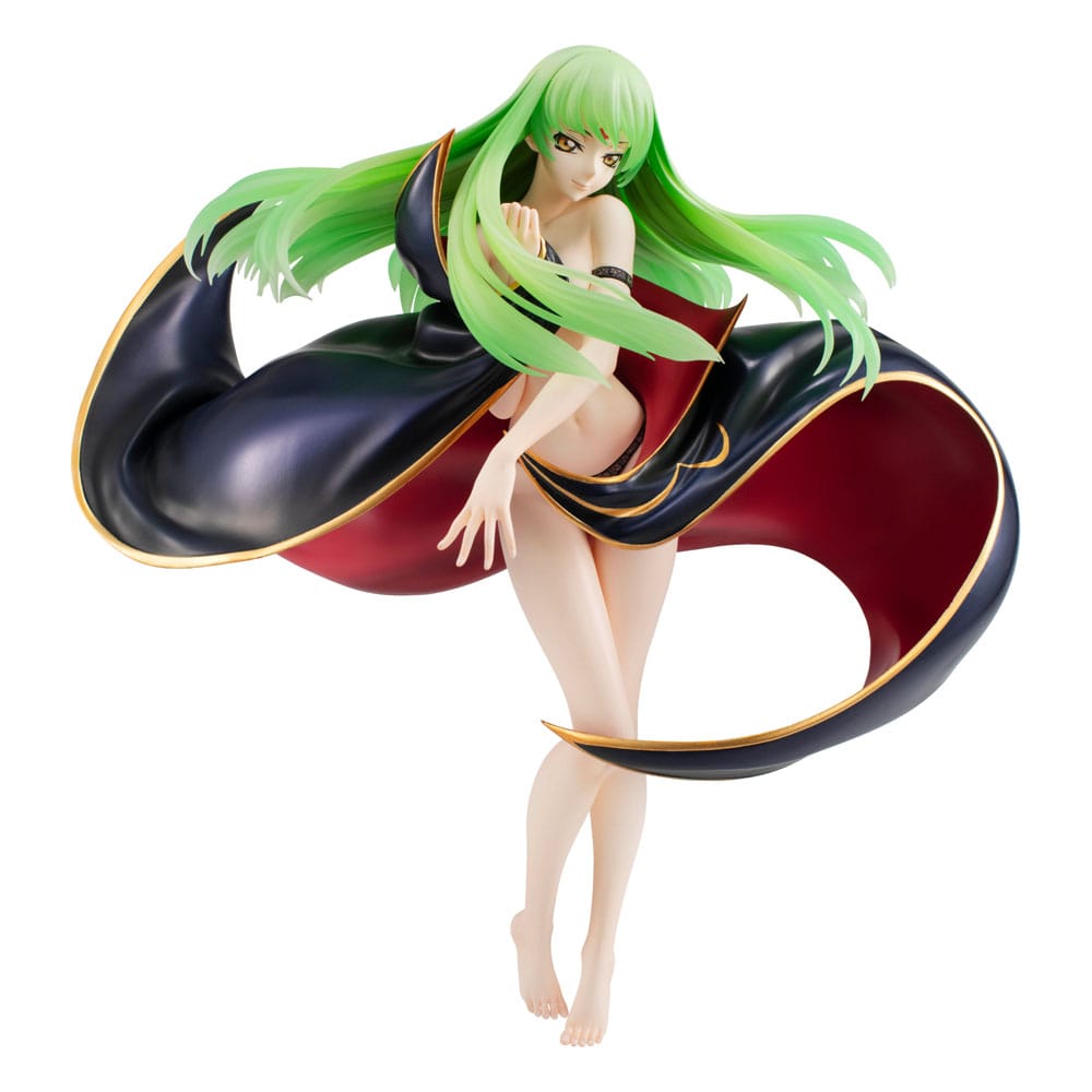 Gros plan visage C.C. Code Geass 15th Anniversary statuette