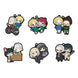 Assortiment de 6 charms Sakamoto Days Buddycolle en caoutchouc