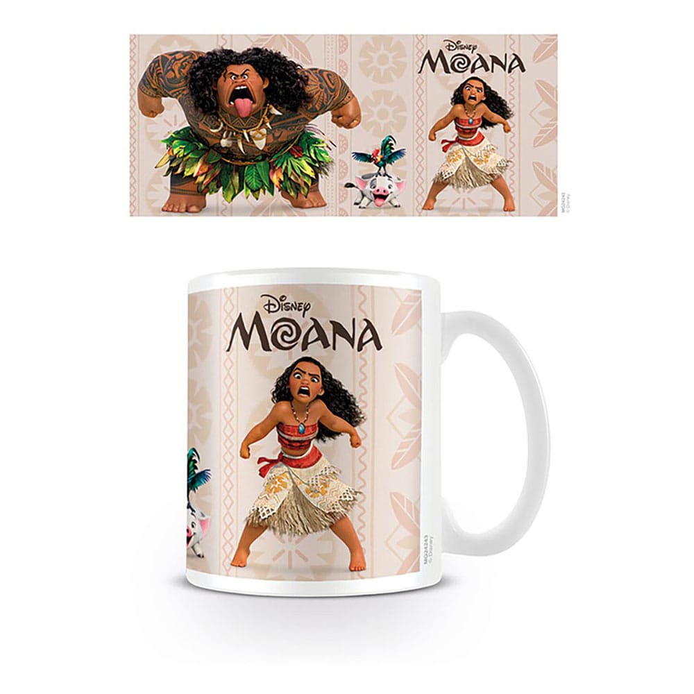 Mug en céramique Vaiana Personnages, licence officielle Disney, avec impression haute qualité des héros du film.