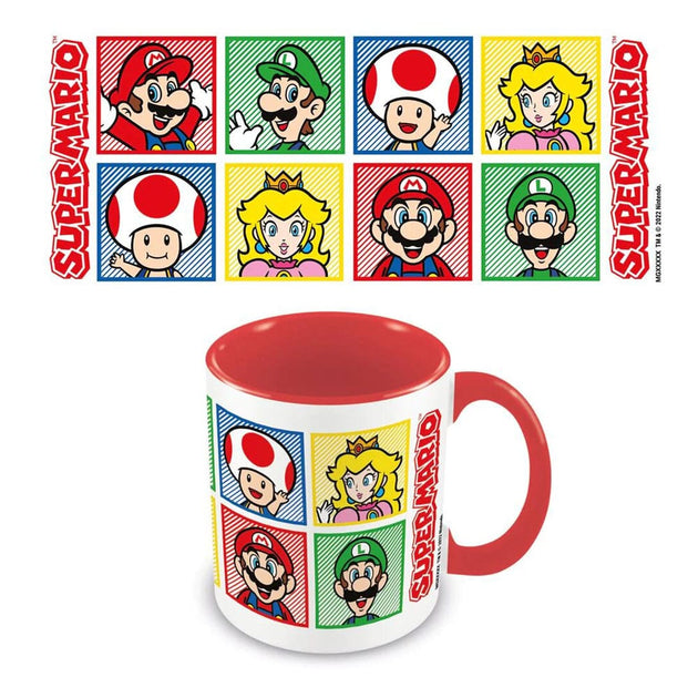 Mug Super Mario Characters officiel avec Mario, Luigi, Peach, Yoshi et Toad de Pyramid International