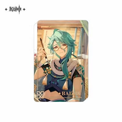 Ornement acrylique Baizhu Genshin Impact avec paillettes, vue détaillée