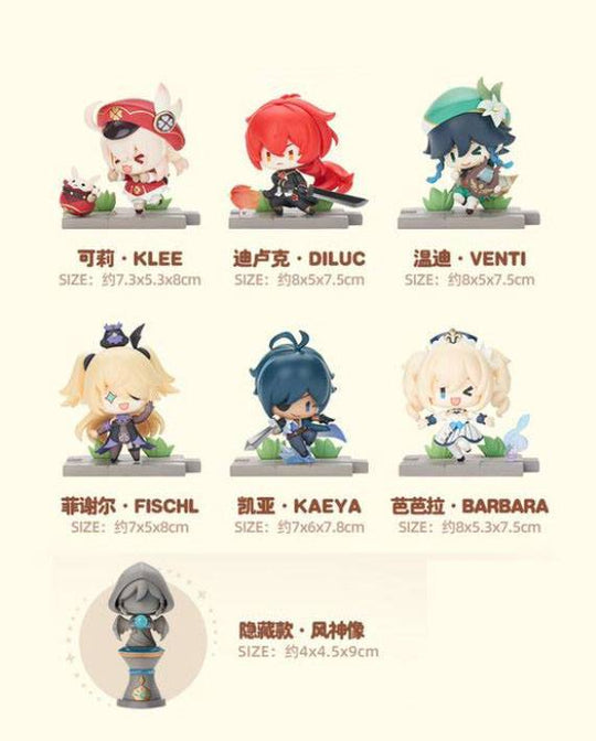 Figurine Genshin Impact Venti Mondstadt 5 cm