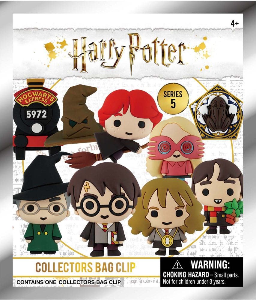 Détail d'un porte-clés Harry Potter 3D en PVC, mettant en évidence la qualité de la figurine et le crochet.