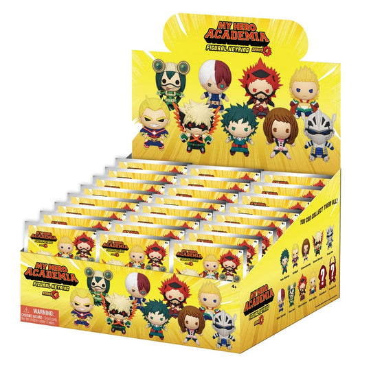 Détail de porte-clés My Hero Academia 3D en PVC, personnages variés