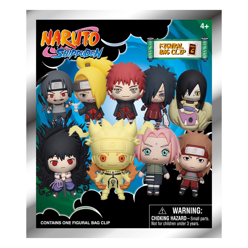Détail des porte-clés Naruto et Sasuke en PVC de la Série 6