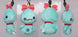 Vue arrière du porte-clés Stitch, montrant sa queue et son dos