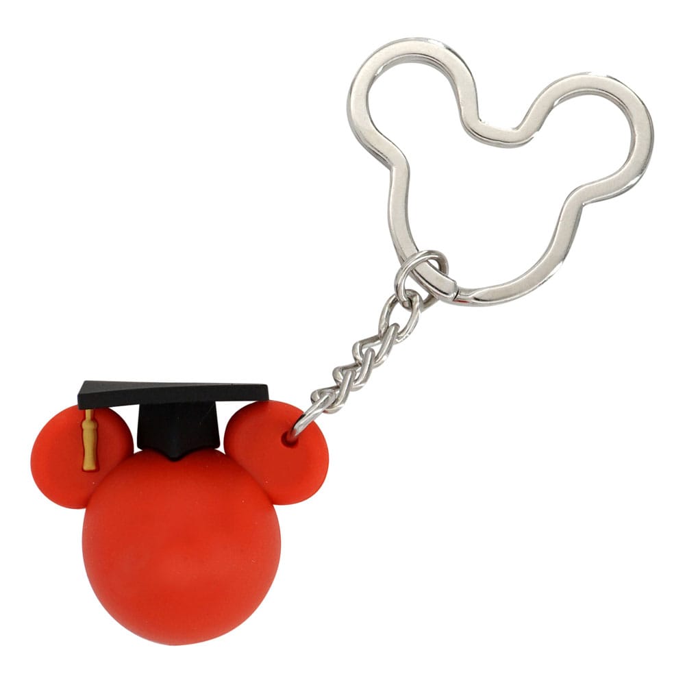 Porte-clés Disney Mickey Graduation Rouge officiel Monogram Int.