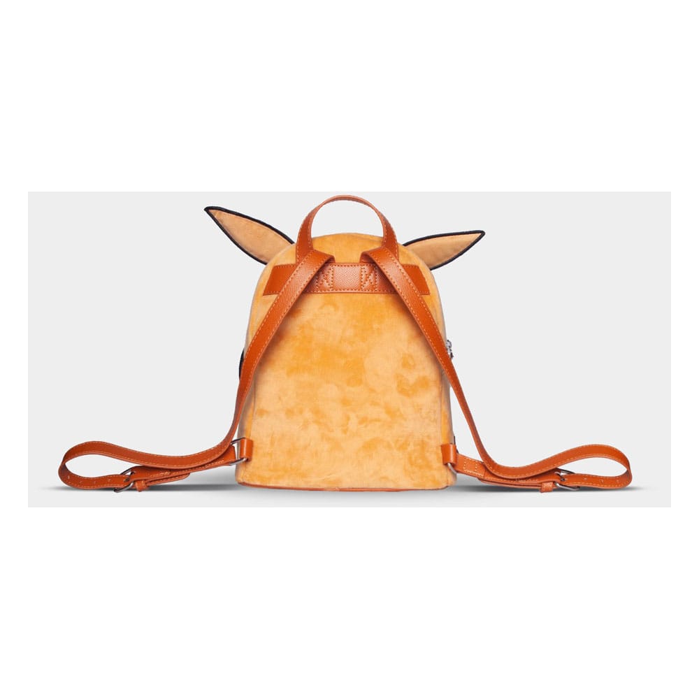 Mini sac à dos Pokémon Évoli porté sur le dos, montrant sa taille compacte