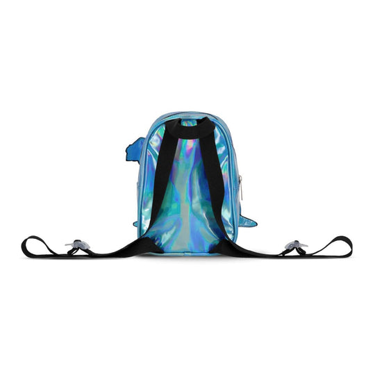 Détail du motif Stitch brillant sur le mini sac à dos officiel Difuzed