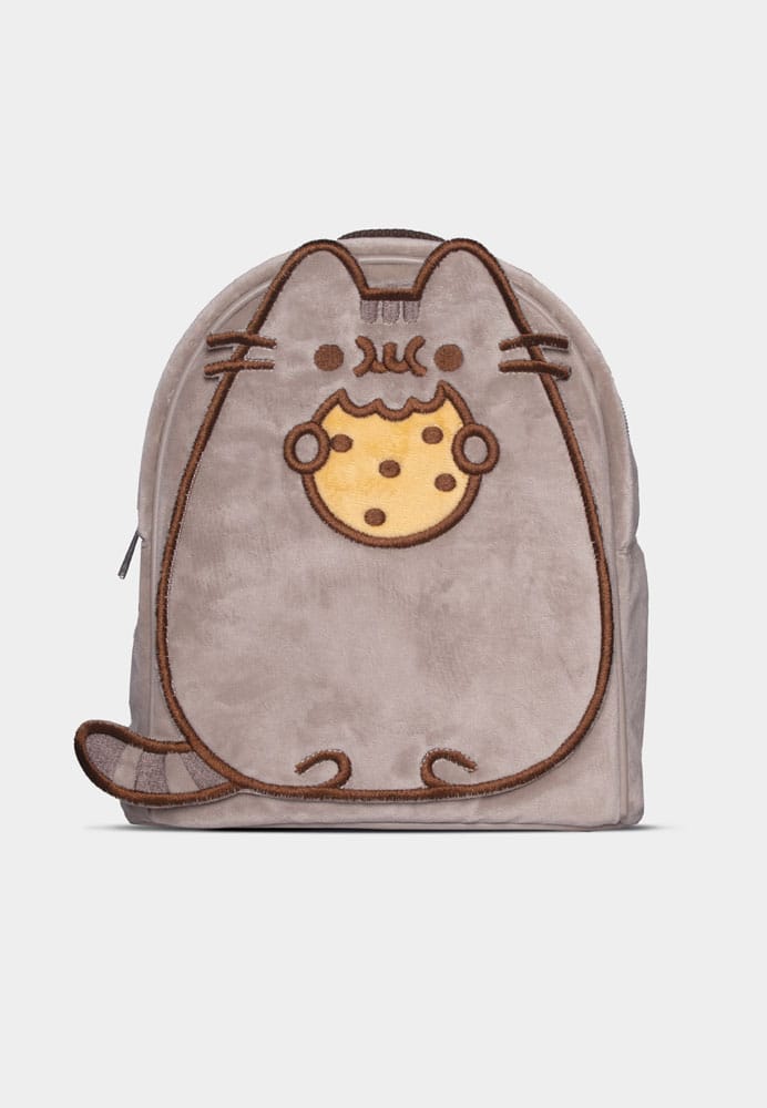 Mini sac à dos Pusheen Cookie Difuzed de face, montrant le design adorable du chat Pusheen mangeant un cookie.