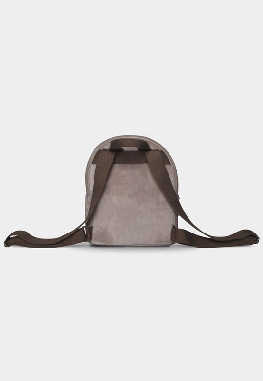 Vue arrière du mini sac à dos Pusheen Cookie, mettant en évidence la qualité du polyester et les bretelles ajustables.
