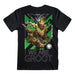 T-Shirt Marvel Rivals Groot officiel 100% coton, vue de face sur fond blanc.