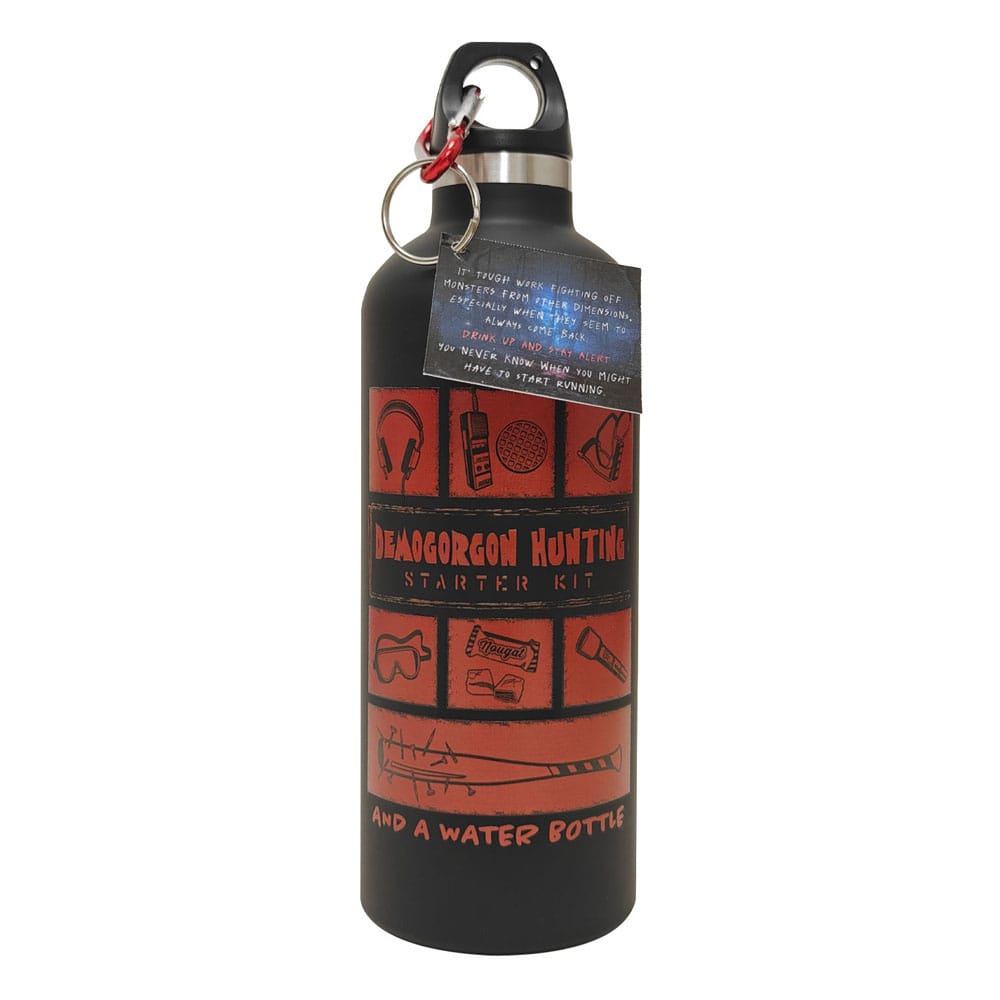 Coffret cadeau Stranger Things Netflix & Chill ouvert, présentant les produits