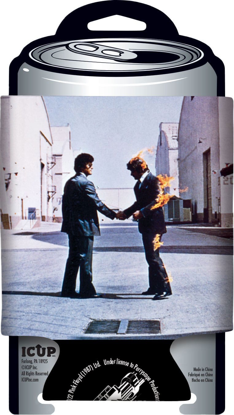 Porte-canette officiel Pink Floyd Wish You Were Here avec le logo emblématique et l'artwork de l'album, par NMR Distribution