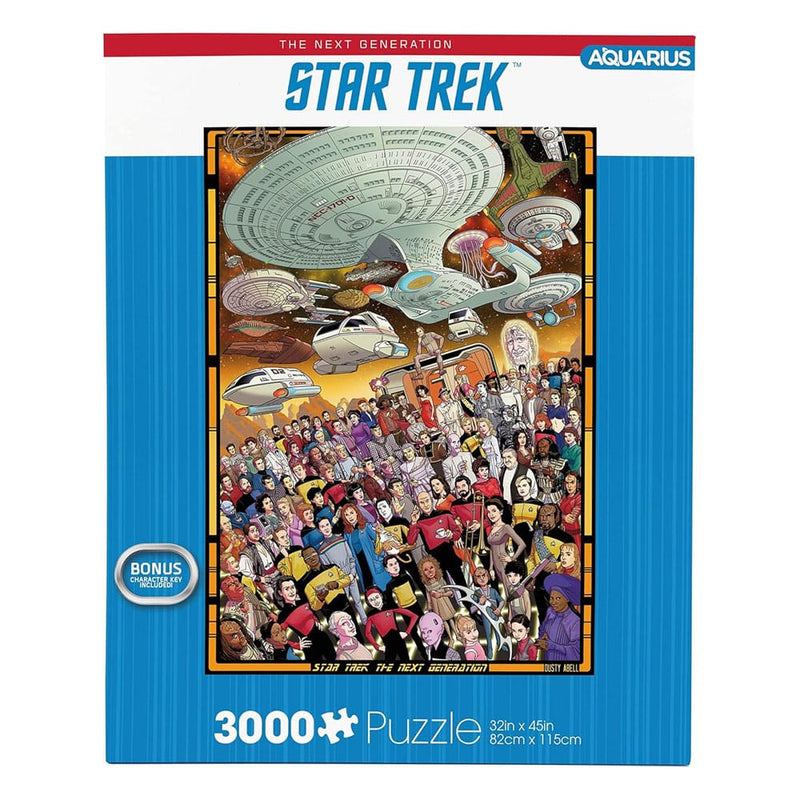 Puzzle Star Trek The Next Generation 3000 pièces, montrant l'Enterprise D et l'équipage, par NMR Distribution