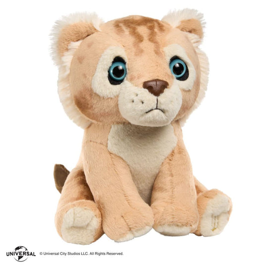 Détail de la peluche Wicked Lion Peureux 19cm avec étiquette Noble Collection