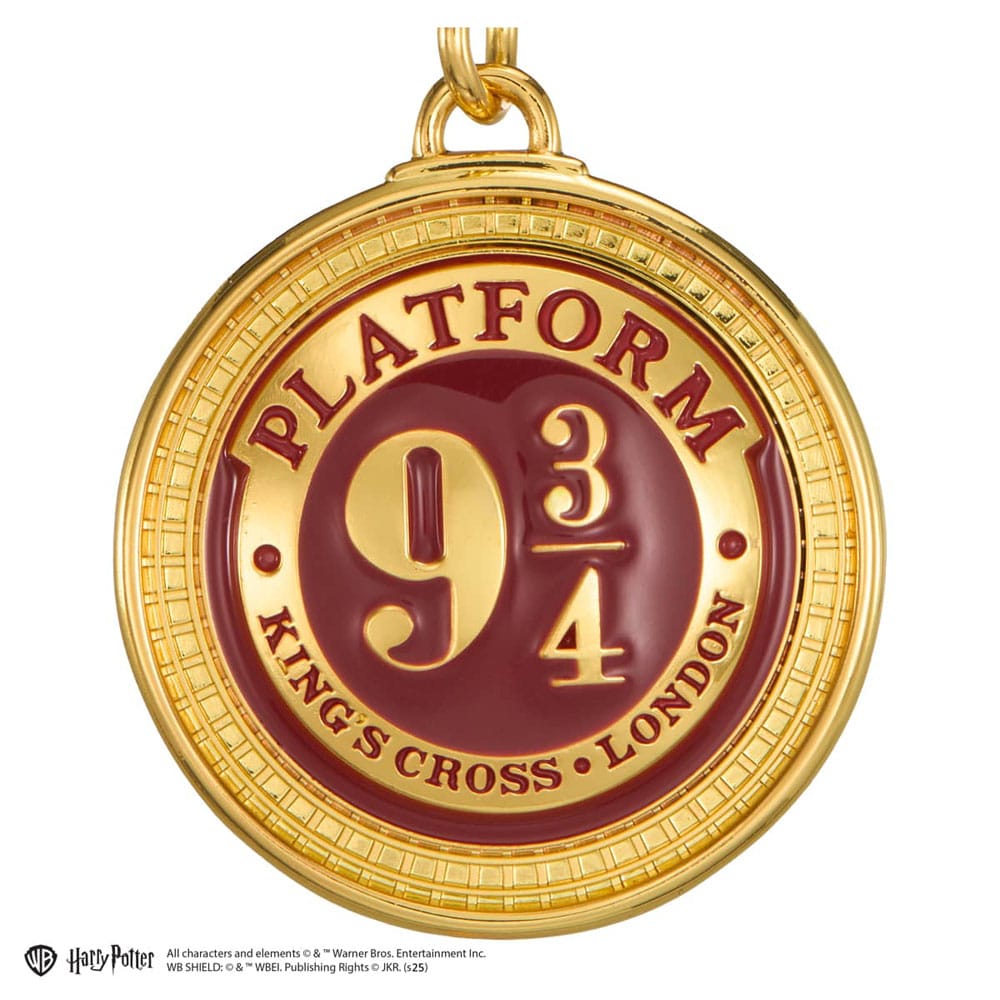 Porte-clés Harry Potter Platform 9 3/4 accroché à un trousseau de clés
