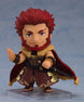 Gros plan visage souriant de la figurine Rider/Iskandar Nendoroid