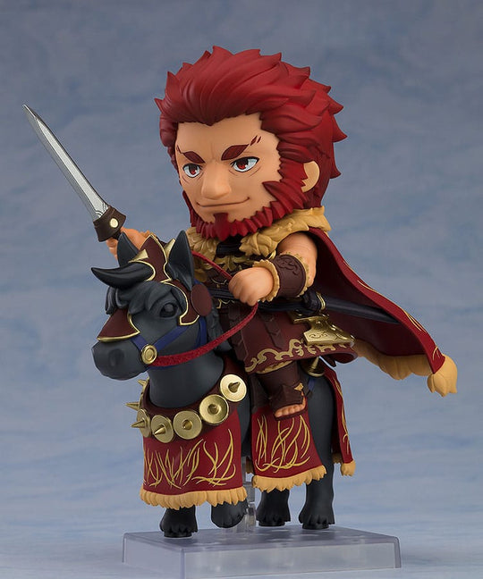 Nendoroid Fate/Grand Order Iskandar DX en action avec son véhicule