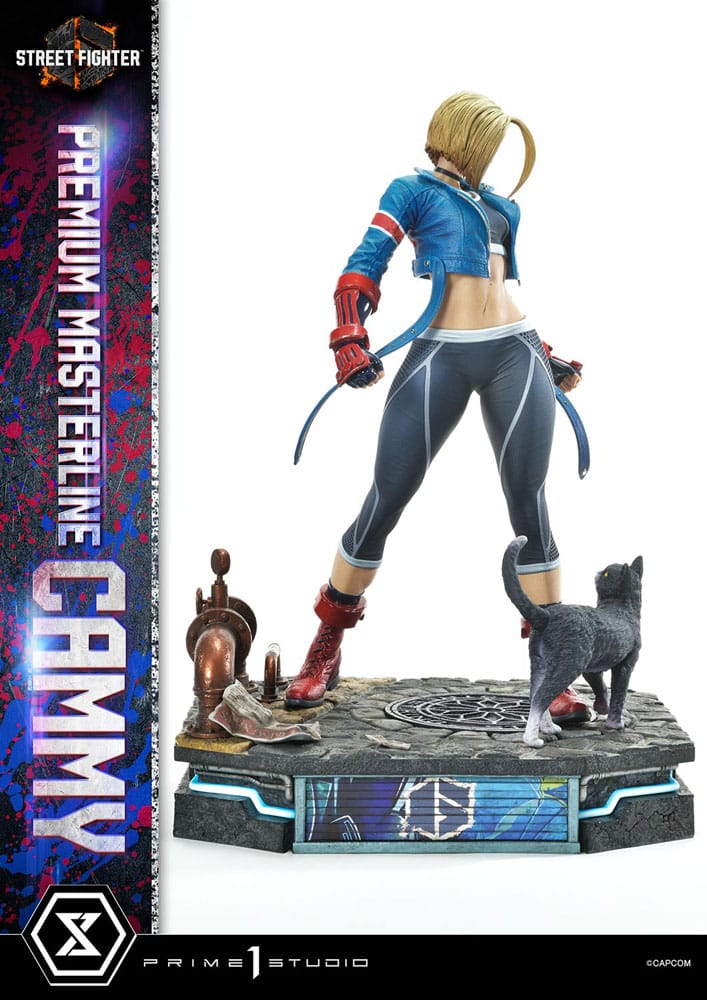 Statuette Cammy Street Fighter 6 en pose dynamique