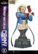 Vue de la statuette Cammy Street Fighter 6 sous un angle différent