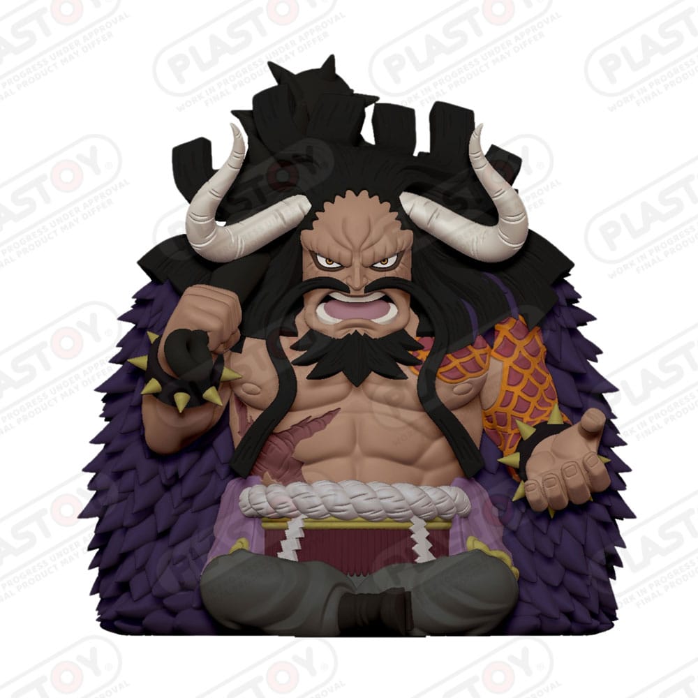 Tirelire One Piece Kaido en PVC Plastoy de 22 cm, modèle peint à la main sous licence officielle
