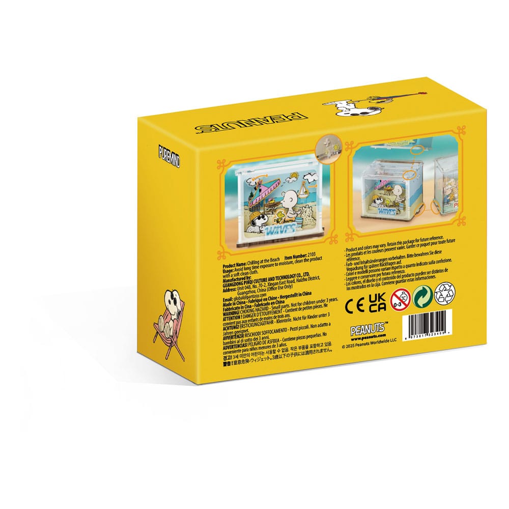 Boîte du jeu de construction Pantasy Peanuts Puremind licence officielle