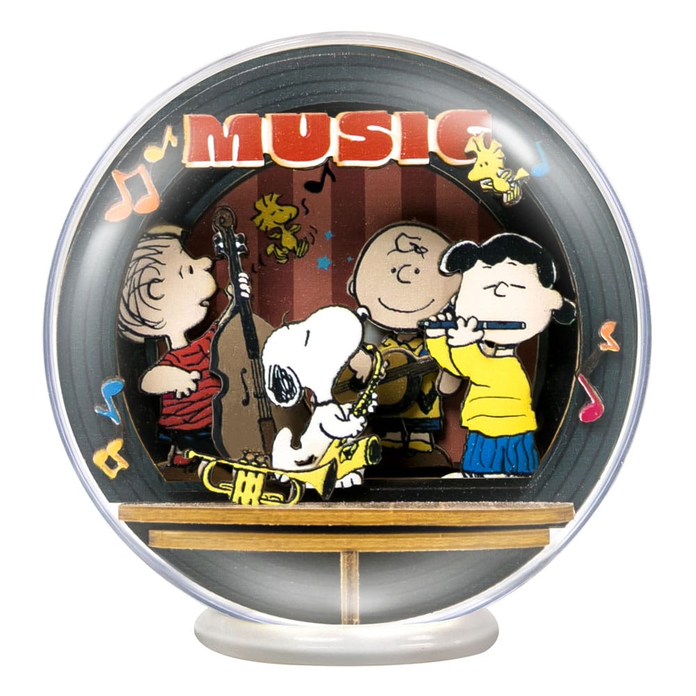 Maquette en bois Peanuts Puremind Globe Théâtre Night of Music assemblée