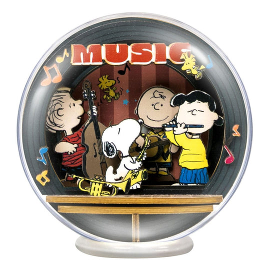 Maquette en bois Peanuts Puremind Globe Théâtre Night of Music assemblée