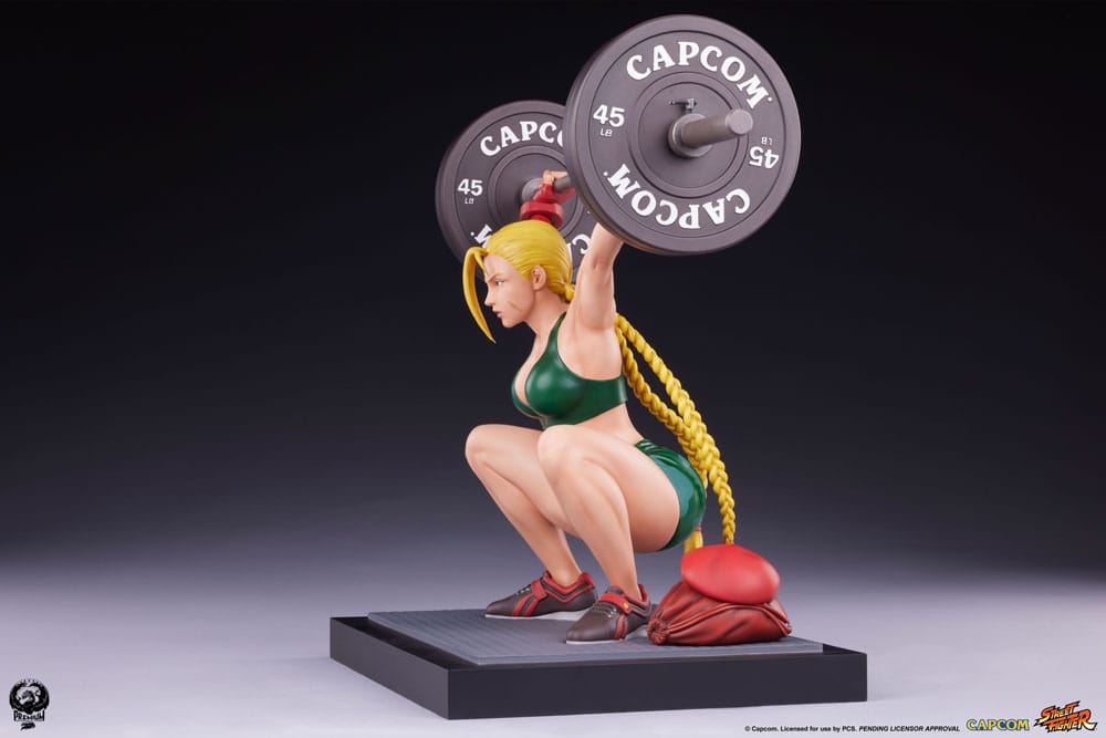 Cammy Powerlifting Street Fighter - Vue de dos et détails des tresses