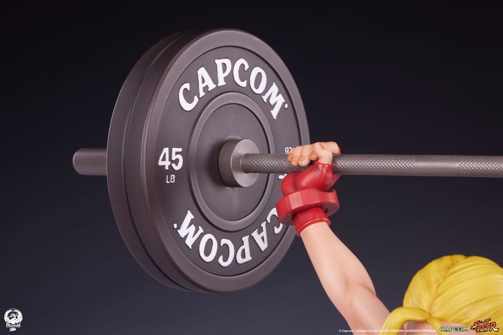 Statuette Cammy Street Fighter - Gros plan sur le torse