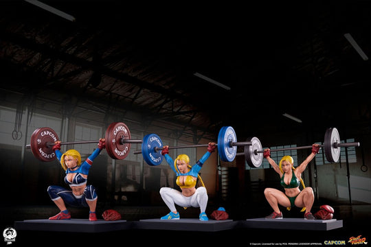 Statuette Cammy Powerlifting - Angle de vue dynamique