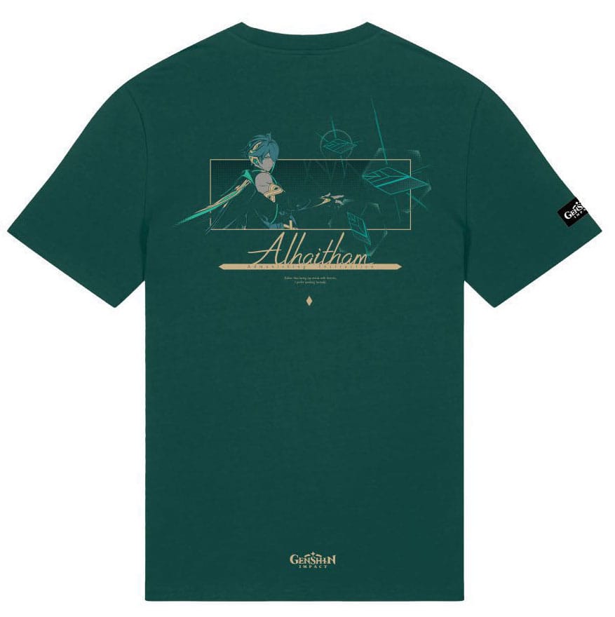 T-Shirt Genshin Impact Alhaitham Vert taille M - Vue de face