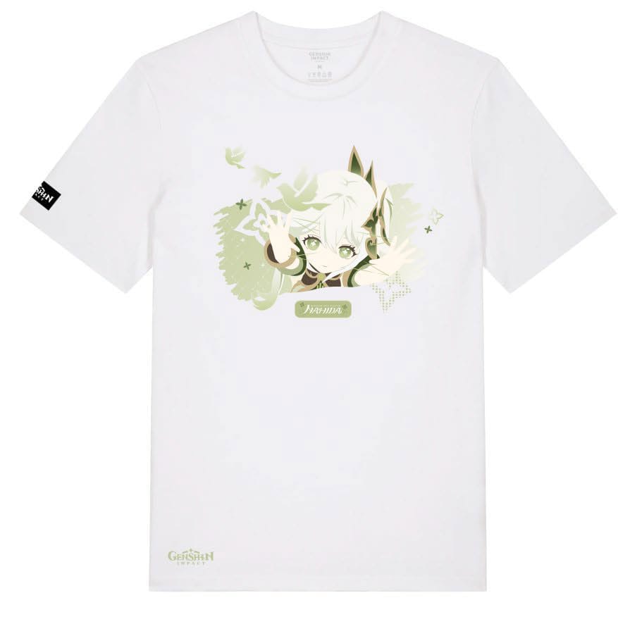 T-Shirt Nahida Genshin Impact officiel en coton, vue de face