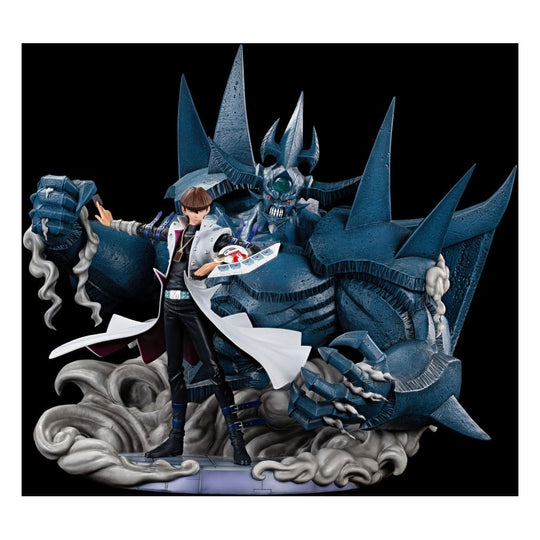 Statuette Yu-Gi-Oh! Seto Kaiba et Obelisk the Tormentor 50 cm en résine peinte à la main par Taka Corp Studio