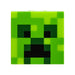 Veilleuse Minecraft Creeper 10 cm allumée, vue de face