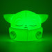 Lampe Grogu Squishy Glo Star Wars The Mandalorian, vue latérale, montrant la texture
