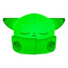 Lampe Grogu Squishy Glo Star Wars, en situation sur une table de nuit