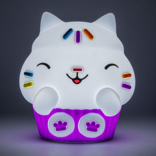 Lampe Cakey Cat Paladone de face, texture squishy