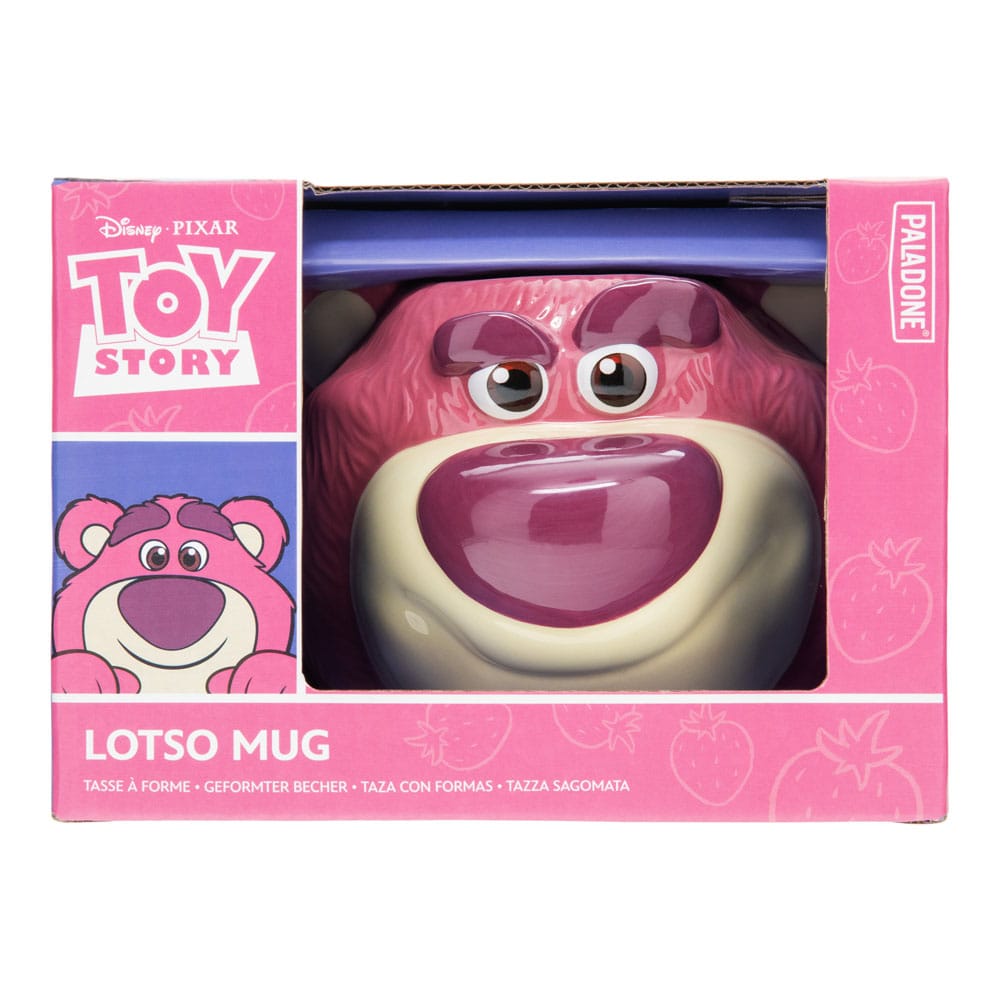 Mug Lotso Toy Story de profil, avec anse, sur fond neutre.