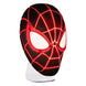 Lampe 3D LED Spider-Man Miles Morales Mask éteinte, montrant les détails du masque